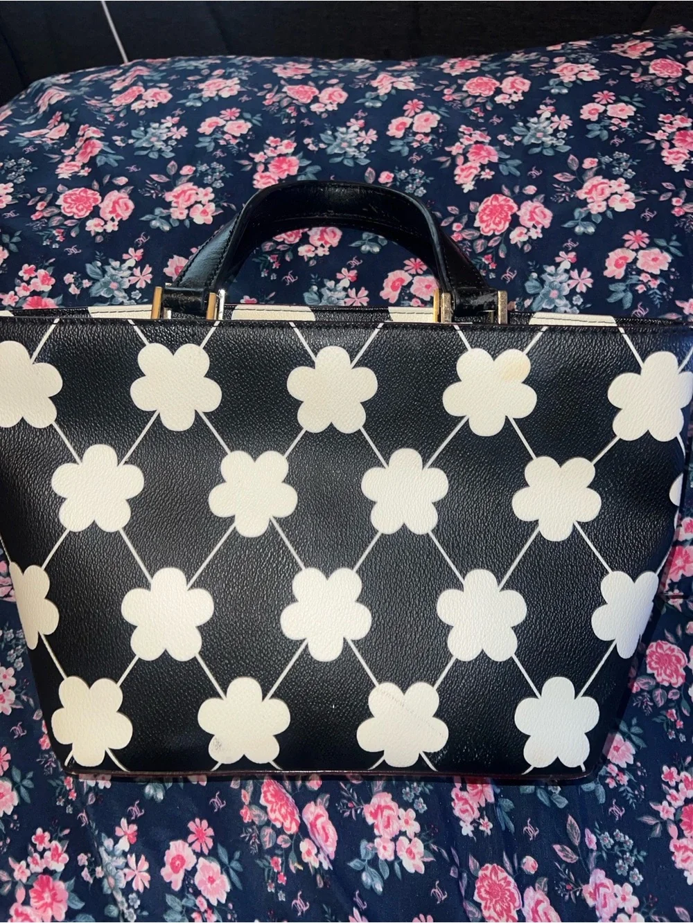 Kate spade grant street floral Jules satchel